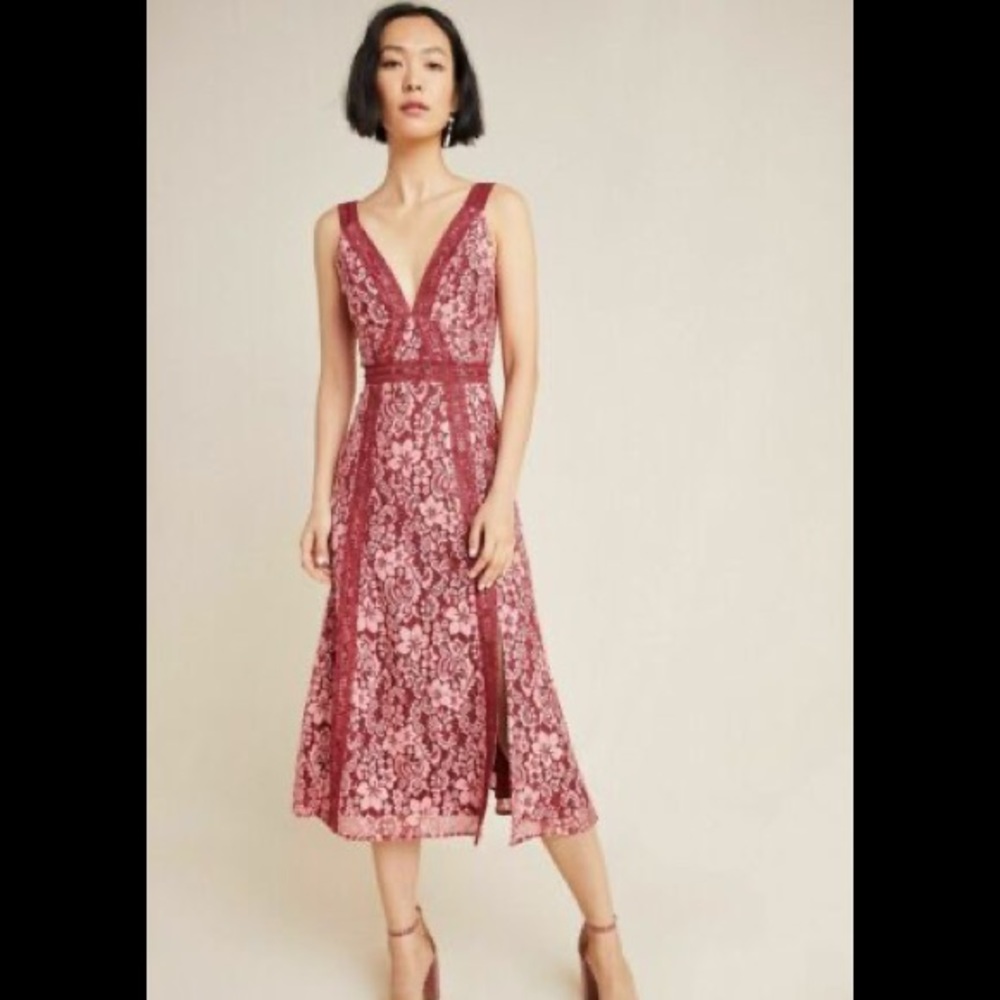 NWT Anthropologie Keepsake Leticia Lace Dress S/4